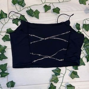sexy open back crop top